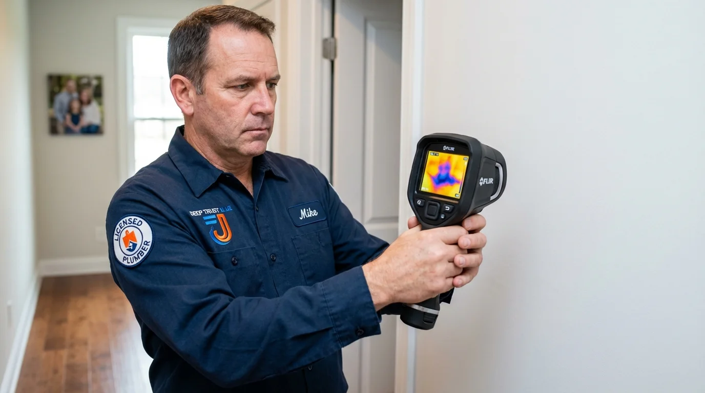 Thermal imaging leak detection by Johns Plumbing LLC in Pine Mountain Club